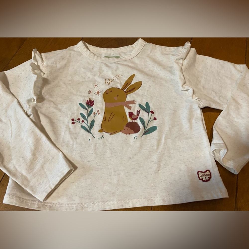 Lovely long sleeves Souris Mini tee 🐰